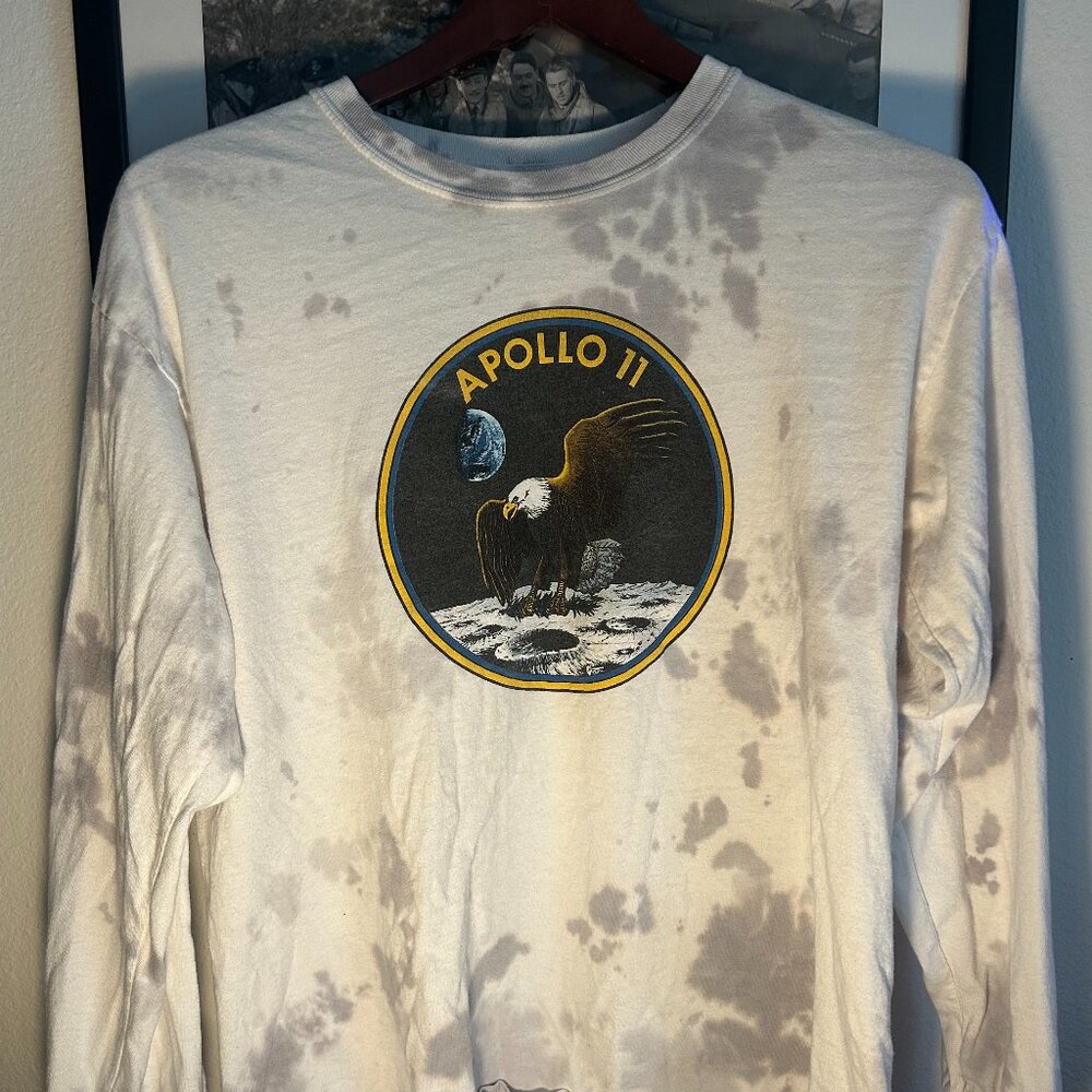 Apollo 11 Long Sleeve Acid Wash tee